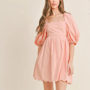 Mable Marlee Scallop Embo Dress Size Large